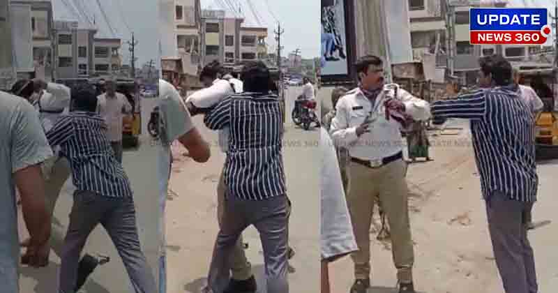 Andhra Police Attacked by driver- Updatenews360
