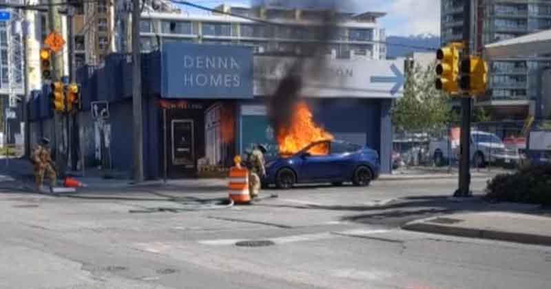 Tesla Car Fire - Updatenews360