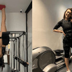 வவ்வால் போல் தலைகீழாக தொங்கும் ஹன்சிகா.. வெறித்தனமான Workout..!
