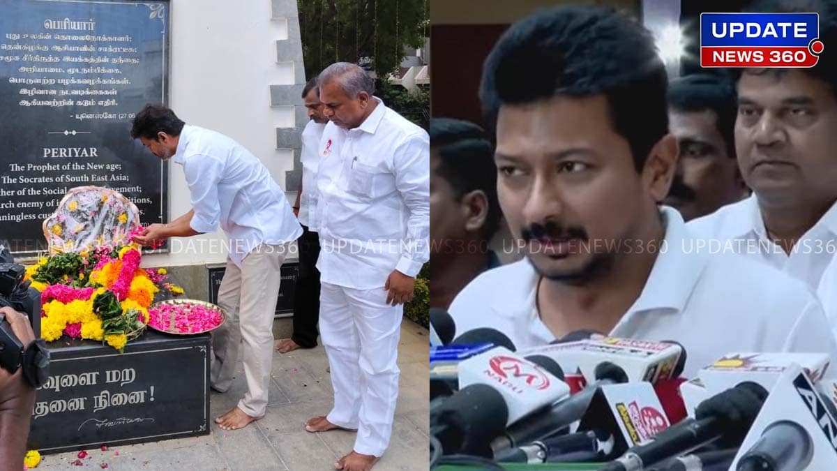 பெரியாரை தொடாமல் தமிழ்நாட்டுல அரசியலா.. விஜய்க்கு மெசேஜ் சொன்ன உதயநிதி.. அந்த வார்த்தையை கவனித்தீர்களா?
