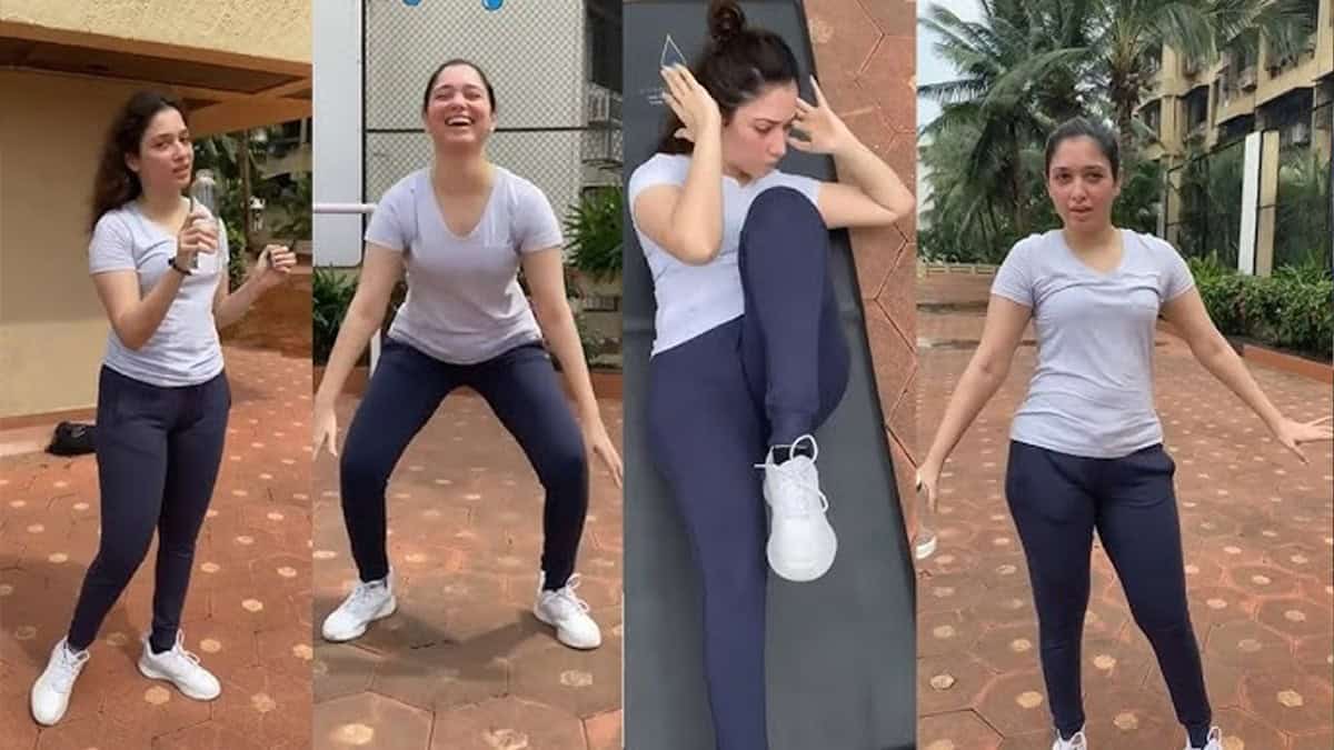 Tamannaah gym workout video

