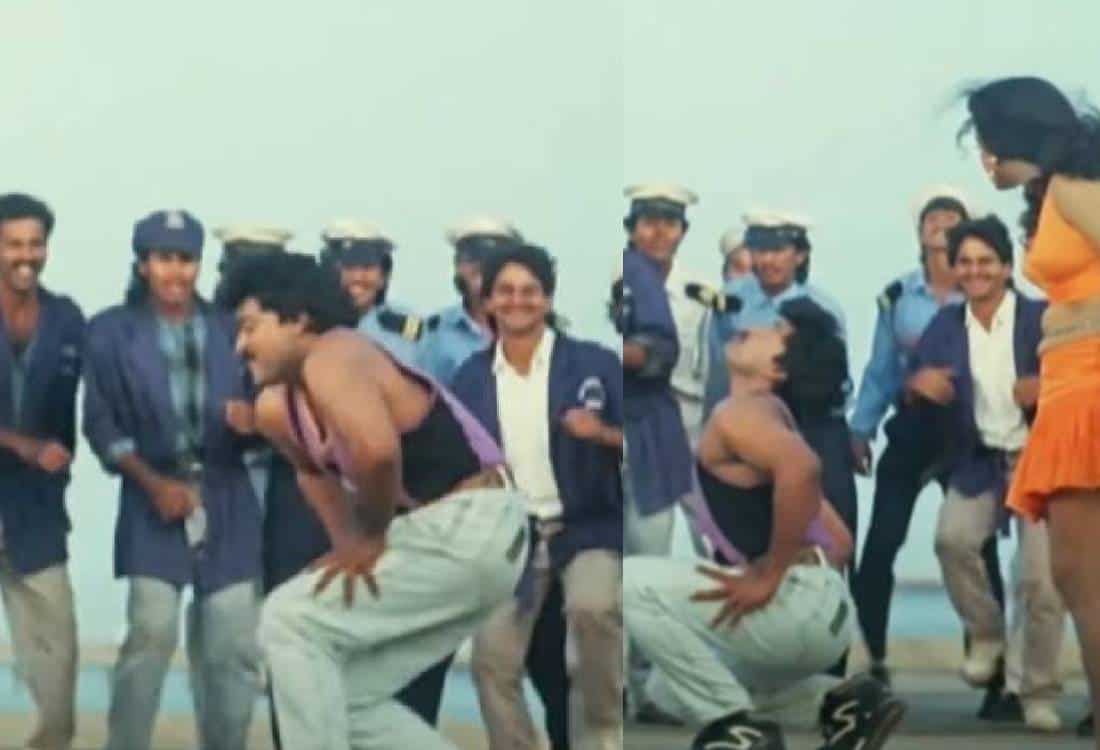 audience cheering prabhu deva dance makes chiranjeevi angry