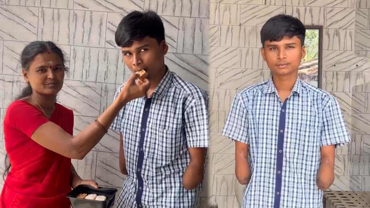 Amazing marks from a disabled student who lost both hands: Tearful request