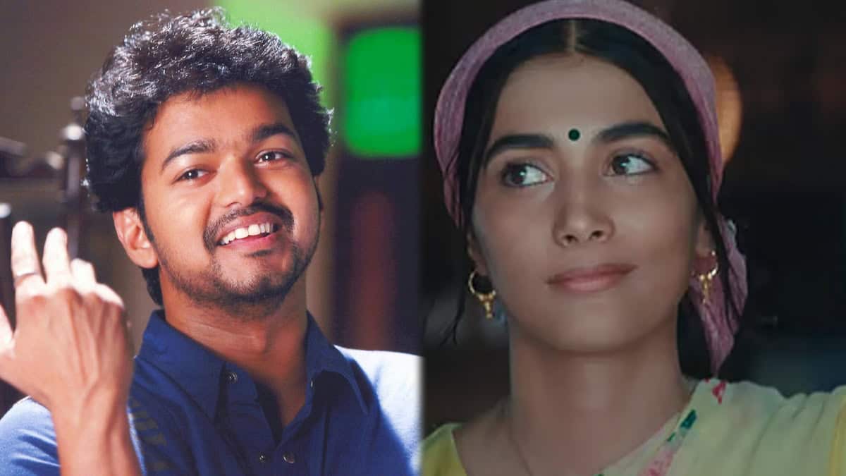 Retro Pooja's black paint makeup looks bad.. Vijay film actress teases