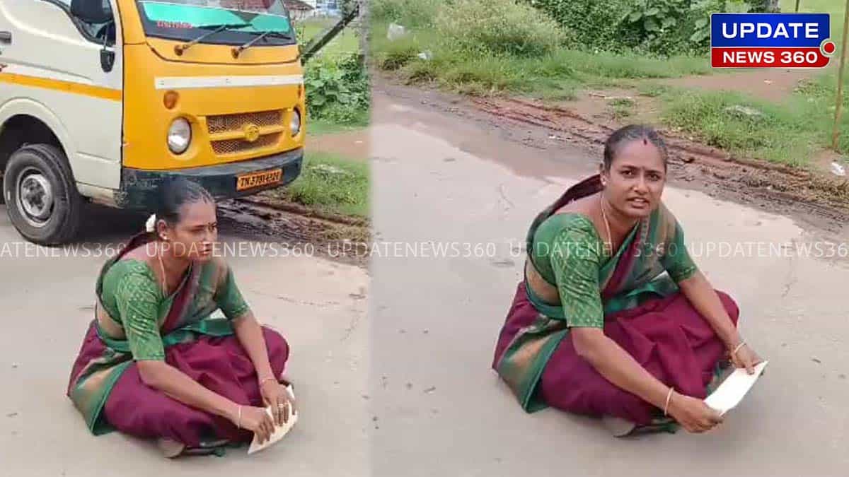 DMK female councilor stages dharna against DMK MP