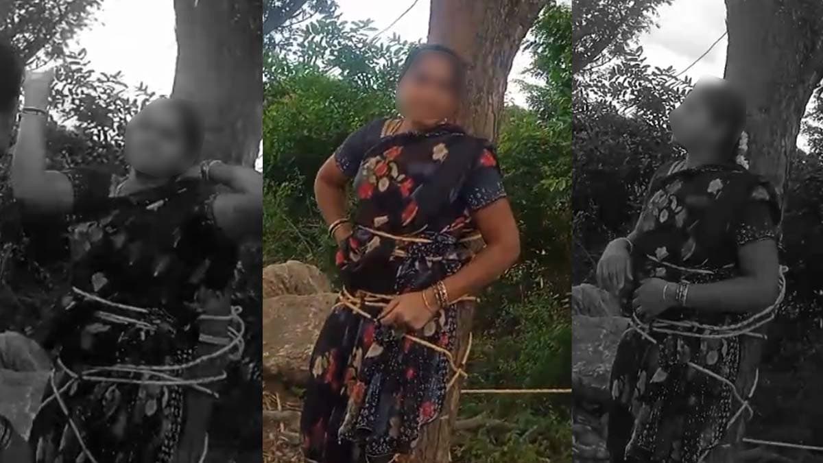 Woman tied to a tree and attacked for not repaying a loan