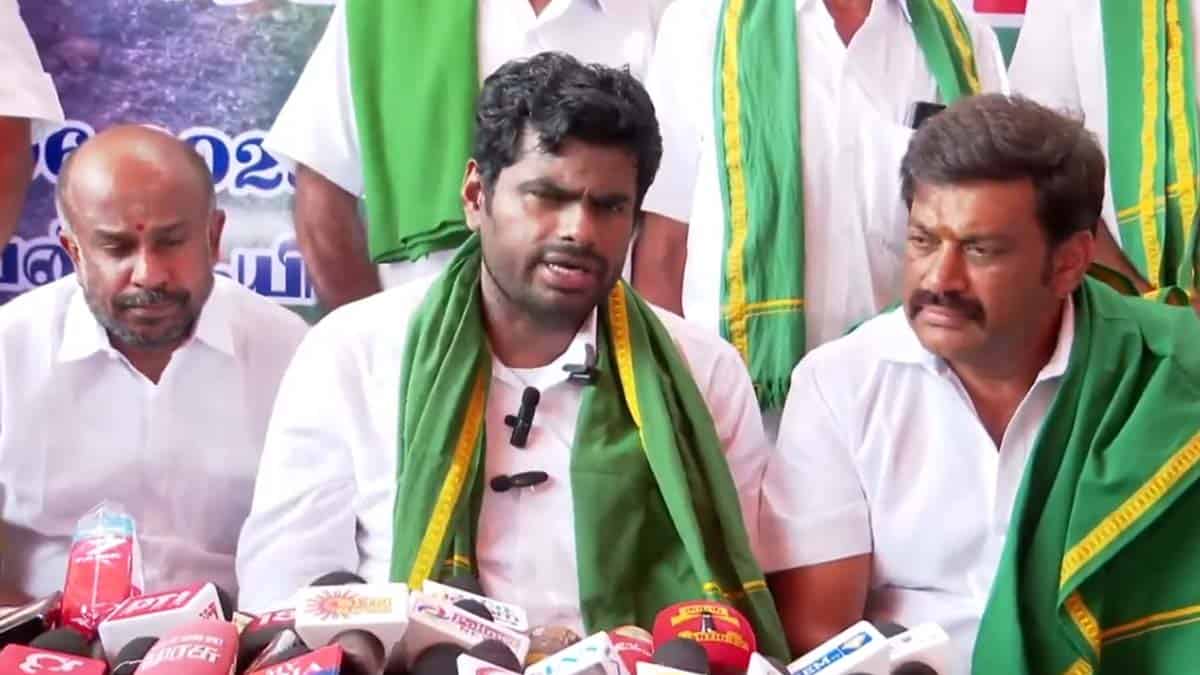 மீசையை முருக்கி பேசுவேன் என திருமா கூறியுள்ளார்.. அதற்காக காத்திருக்கிறோம் : அண்ணாமலை!