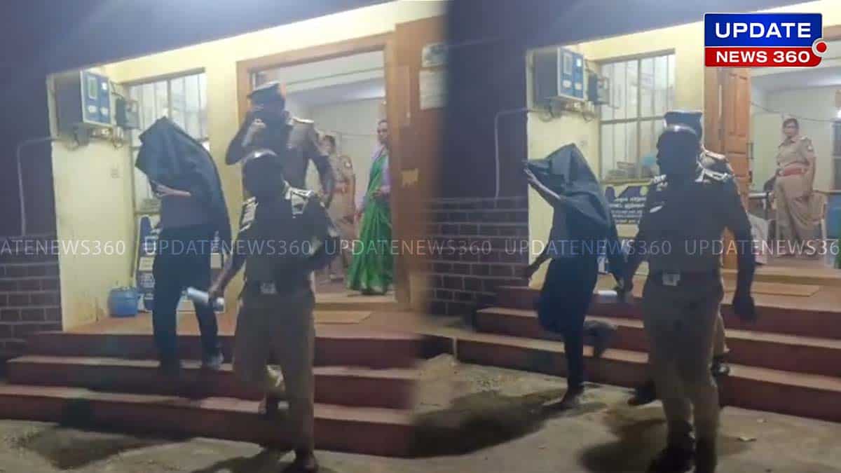A government school teacher's brutal act of teasing schoolgirls!