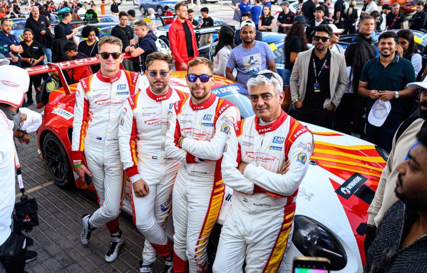 Ajith Kumar travelling in car to misano going viral