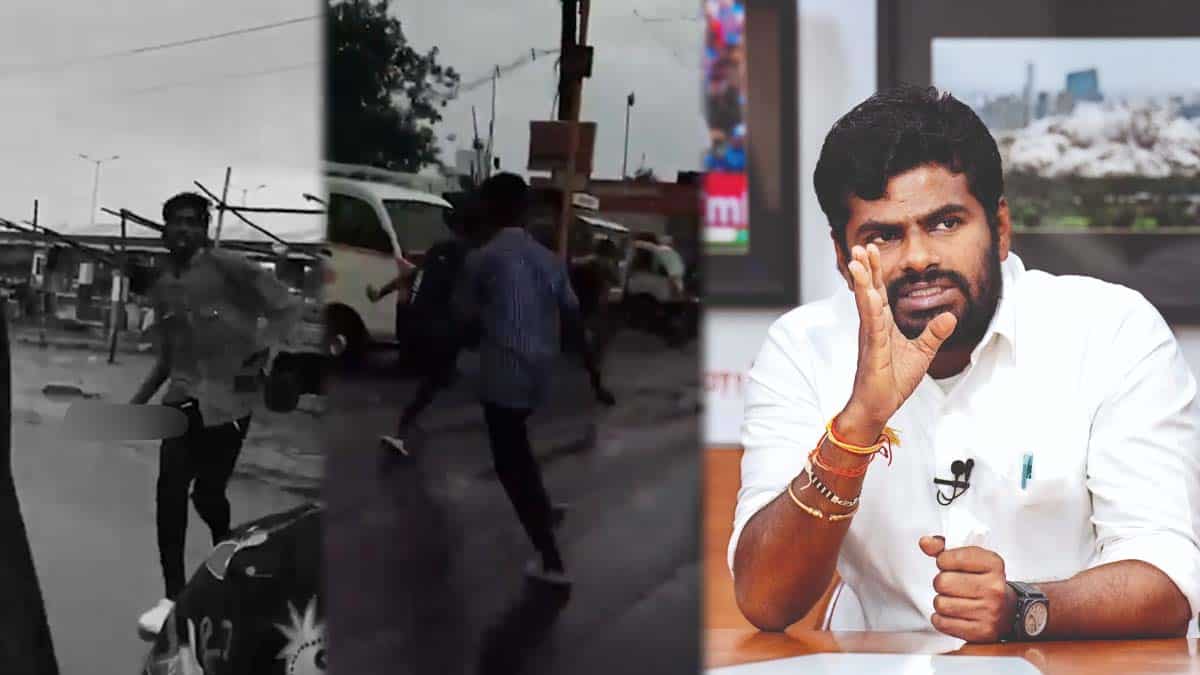 அரசு பள்ளி மாணவர்களை அரிவாளோடு துரத்தும் கஞ்சா இளைஞர்கள்..வீடியோ பதிவிட்டு அண்ணாமலை கண்டனம்!!