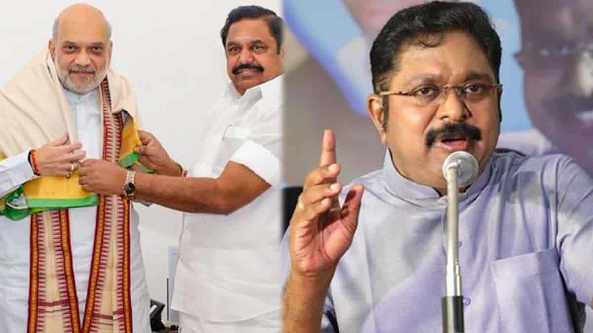 I will not break the AIADMK-BJP alliance.. TTV will back down!