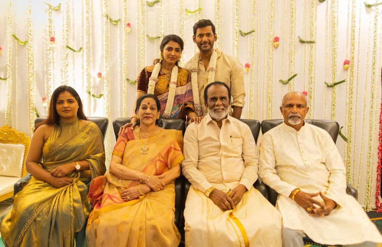 Vishal sai dhanshika cute engagement pictures viral on internet