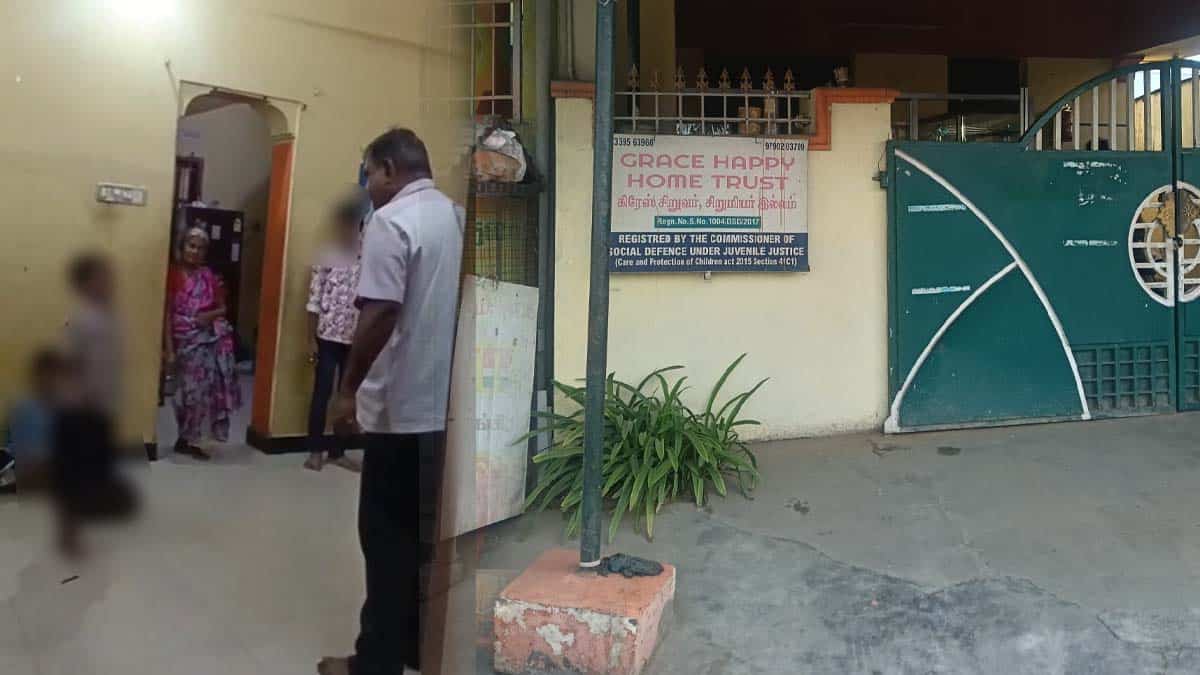 A person brutally attacks a boy with a belt... Shocking video at a private childcare center